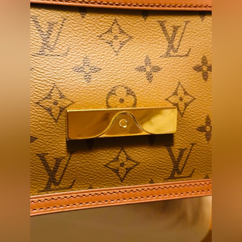 🔥 LOUIS VUITTON REVERSE MONOGRAM MINI DAUPHINE SHOULDER BAG FULL INCLUSION - Picture 17 of 17